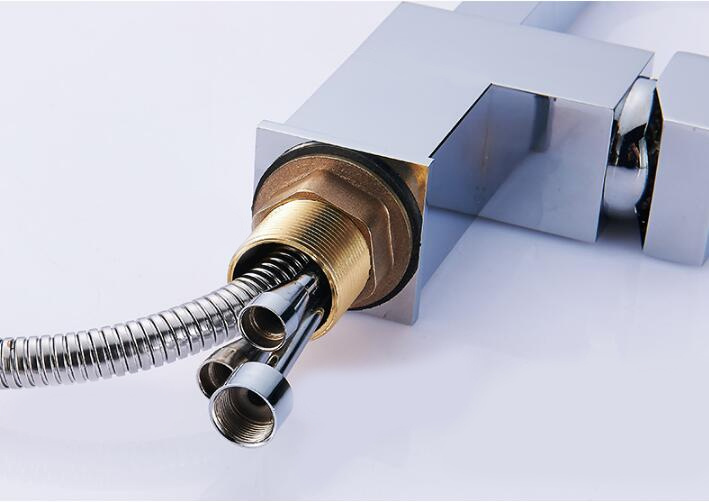 Bateria kuchenna zlewozmywakowa z wyciąganą wylewką CARO CHROM