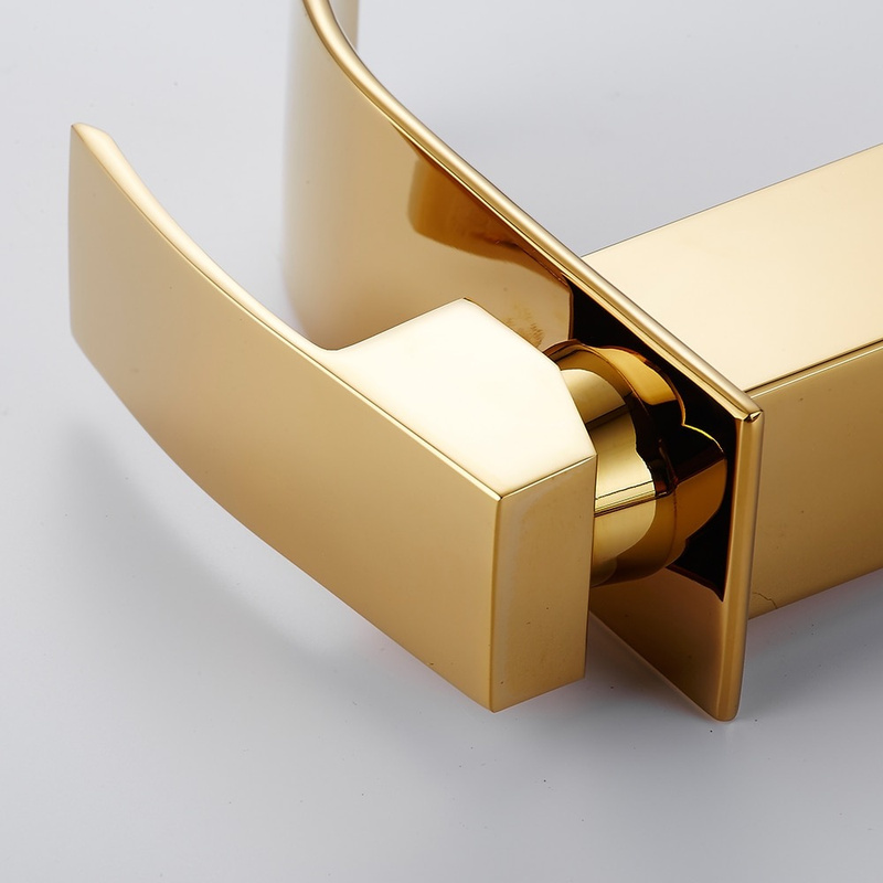 Bateria umywalkowa wysoka złota Ideal