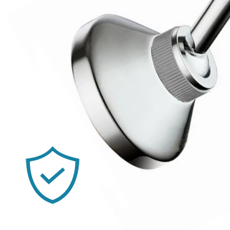 Uchwyt prysznicowy na słuchawkę natryskową ruchomy obrotowy chrom