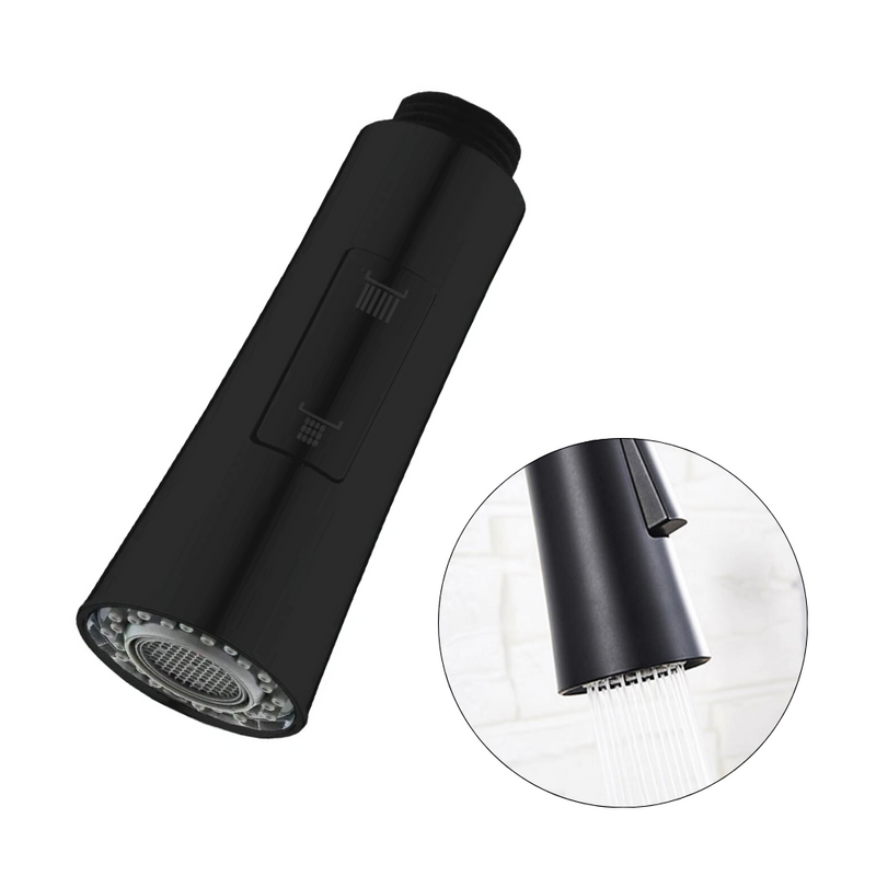 Perlator rączka słuchawka do baterii kuchennej Portia czarna