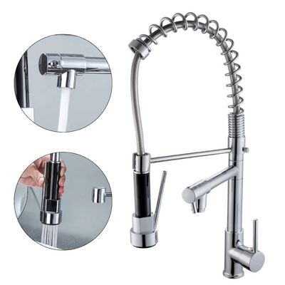 Bateria kuchenna wysoka restauracyjna wyciągana DUAL CHROM