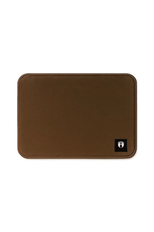 Dywanik łazienkowy prostokątny antypoślizgowy WELCOME 50x80 brązowy