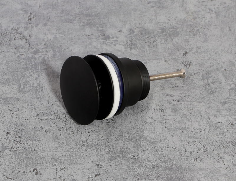 Syfon + korek click clack czarny uniwersalny czarny