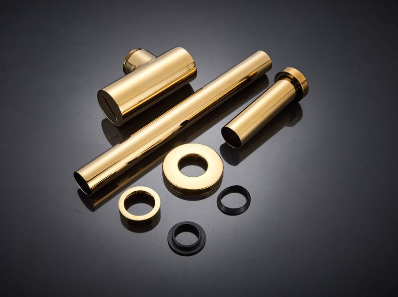 Syfon złoty+ korek click clack złoty bez przelewu