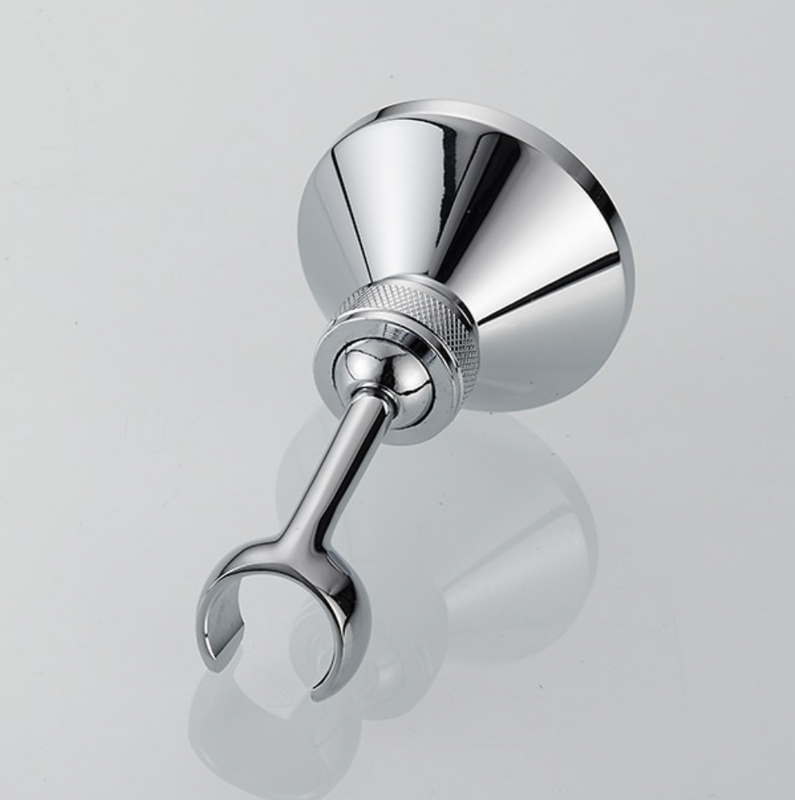 Uchwyt prysznicowy ruchomy obrotowy na słuchawkę natryskową chromowany STAL