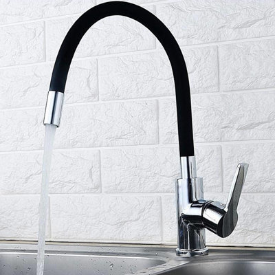 Bateria kuchenna z elastyczną wylewką czarna Kodi