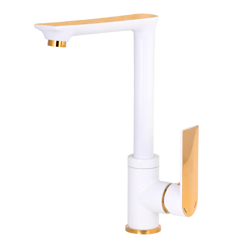 Bateria kuchenna biało-złota VITA