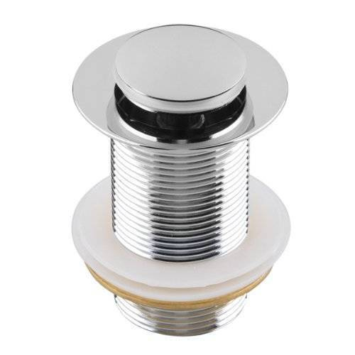 Syfon chrom i korek do umywalki bez przelewu