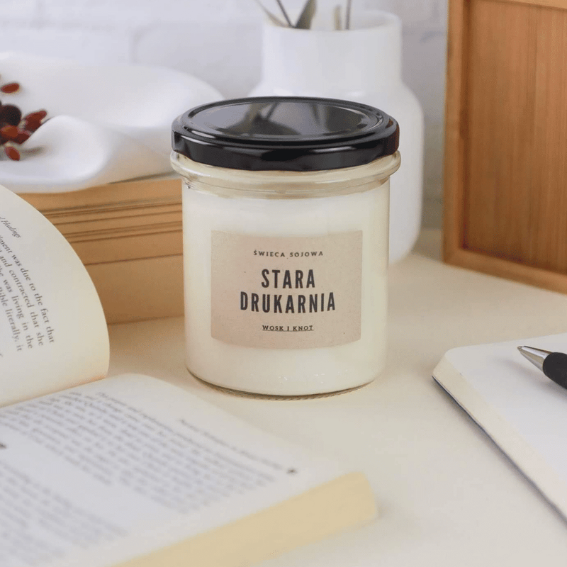 Świeca sojowa zapachowa STARA DRUKARNIA 300ml