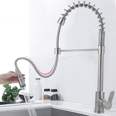 Bateria kuchenna z wyciąganą wylewką OIA inox