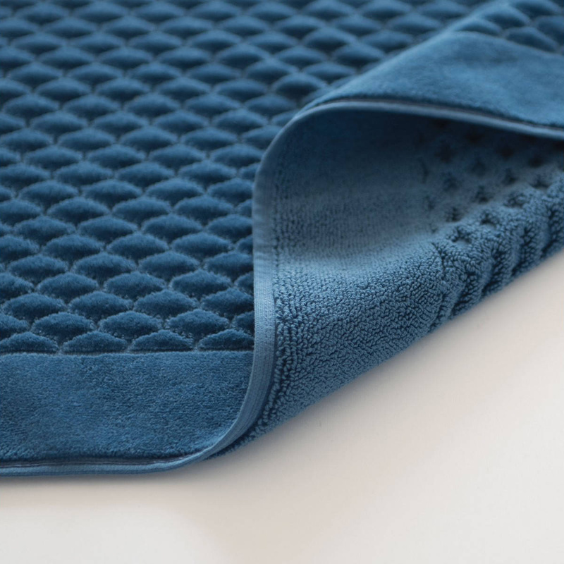 Dywanik łazienkowy bawełniany granatowy 50x70