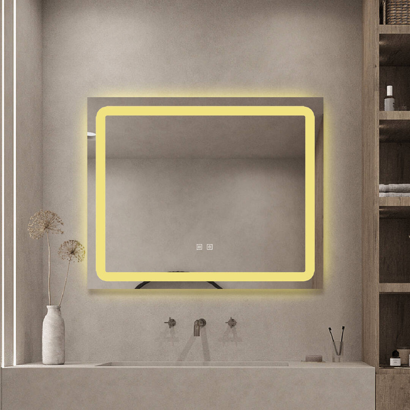 Lustro podświetlane LED 80x65 prostokątne J03