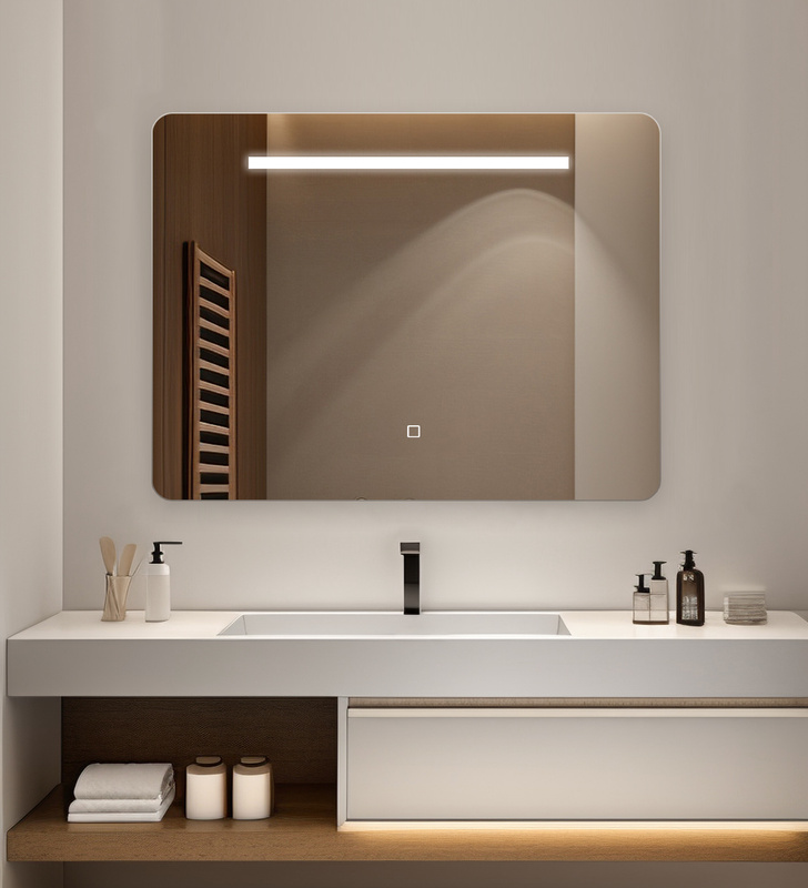 Lustro podświetlane LED prostokątne 70x50 cm H-1108