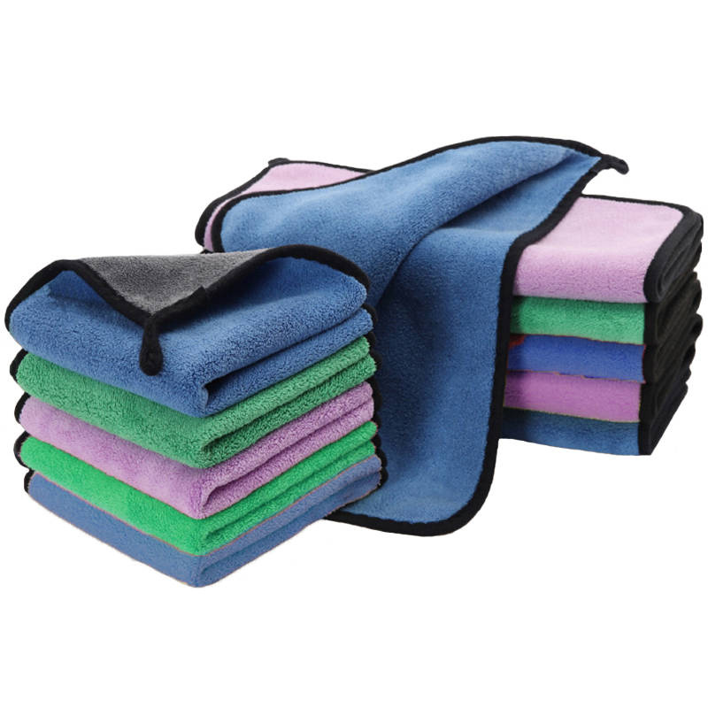 Ścierka z mikrofibry zielona do osuszania 40x30