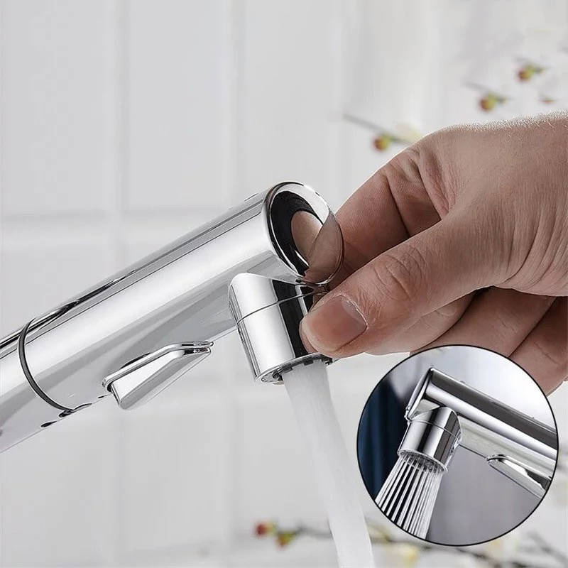 Bateria umywalkowa z wyciągną wylewką FRIGO