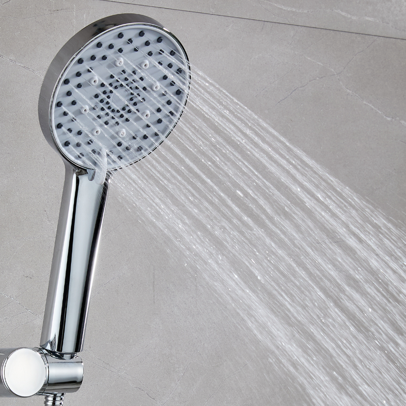 Słuchawka prysznicowa natryskowa 3-funkcyjna FLAT chrom szary