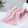 Ręcznik kąpielowy w pasy z mikrofibry 70x140 szybkoschnący różowy