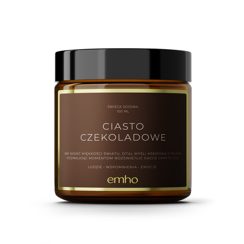Świeca sojowa zapachowa EMHO CIASTO CZEKOLADOWE 100 ml