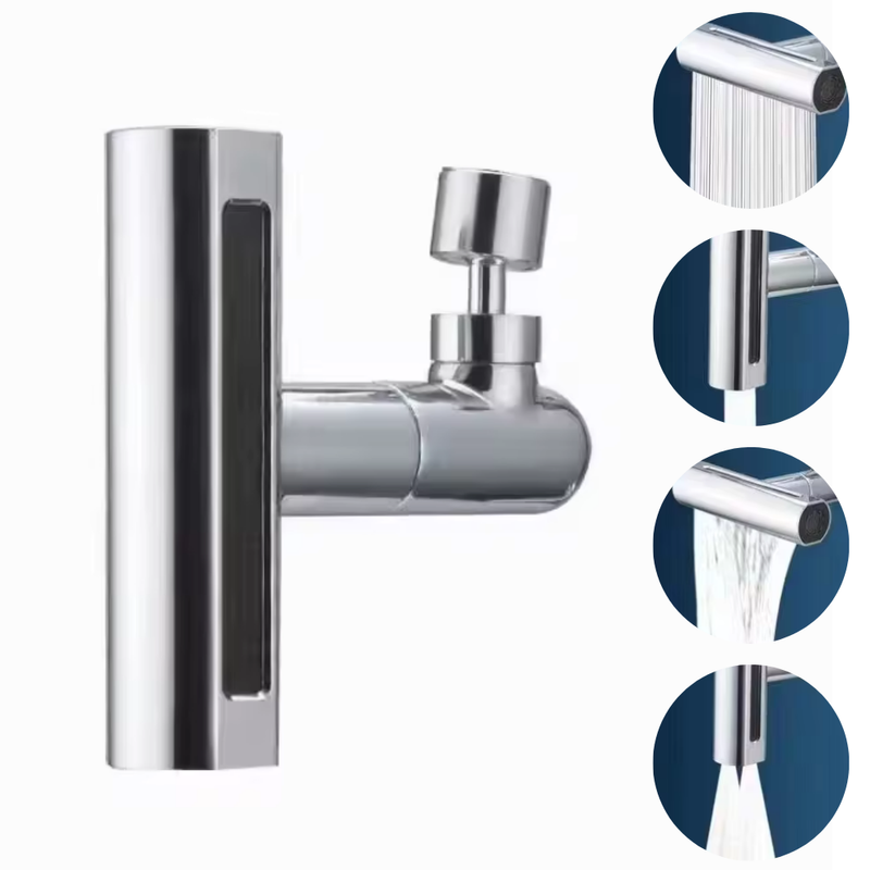 Perlator przedłużka rączka słuchawka do baterii kuchennej kranu 4-funkcyjna obrotowa 360 chrom