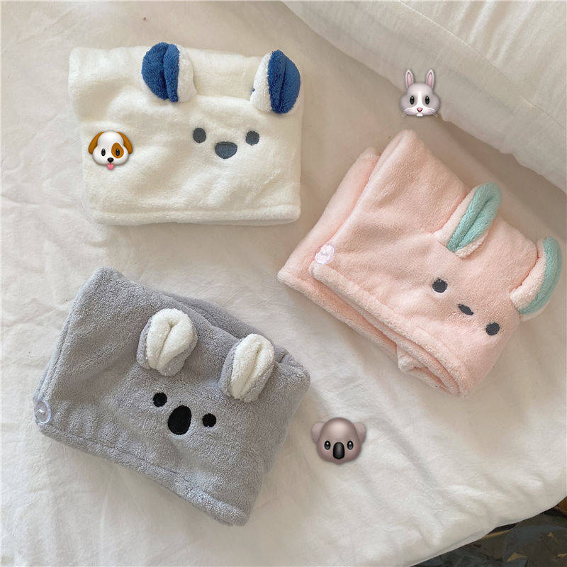 Ręcznik na włosy z mikrofibry szybkoschnący różowy