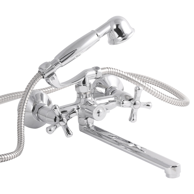 Bateria wannowa retro obrotowa długa wylewka NEORETRO