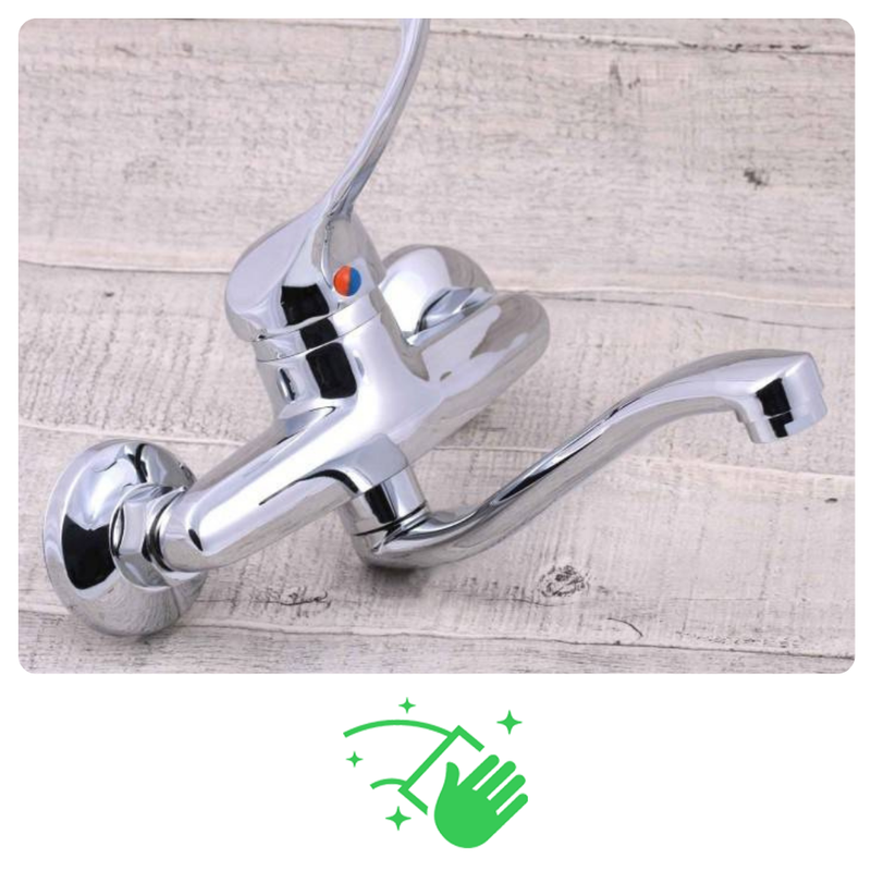 Bateria umywalkowa obrotowa lekarska medyczna ścienna łokciowa MEDYK chrom