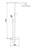 Zestaw bateria prysznicowa termostatyczna z deszczownicą SANA