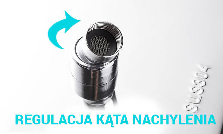 Deszczownica prysznicowa stalowa cienka 20cm