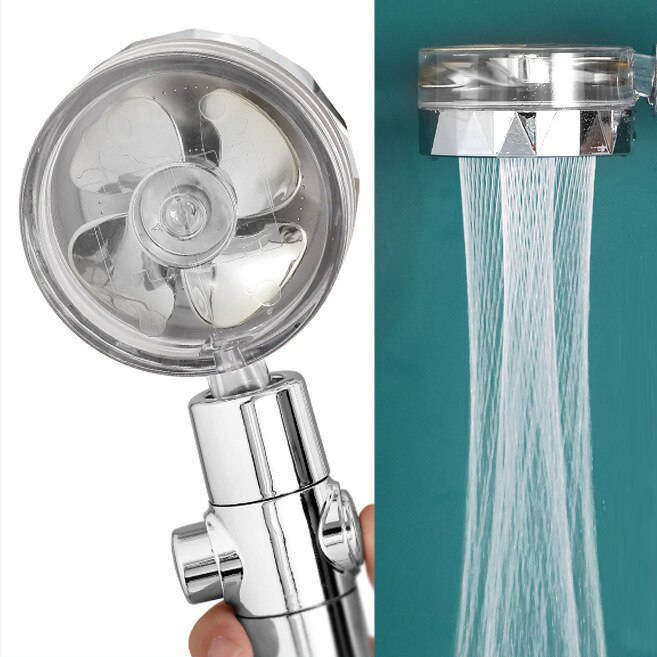 Słuchawka prysznicowa TURBO EKO z turbiną wentylatorem CRYSTAL