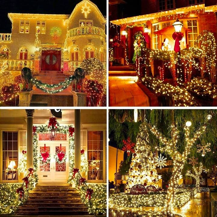 Lampki choinkowe LED 300 białe ciepłe