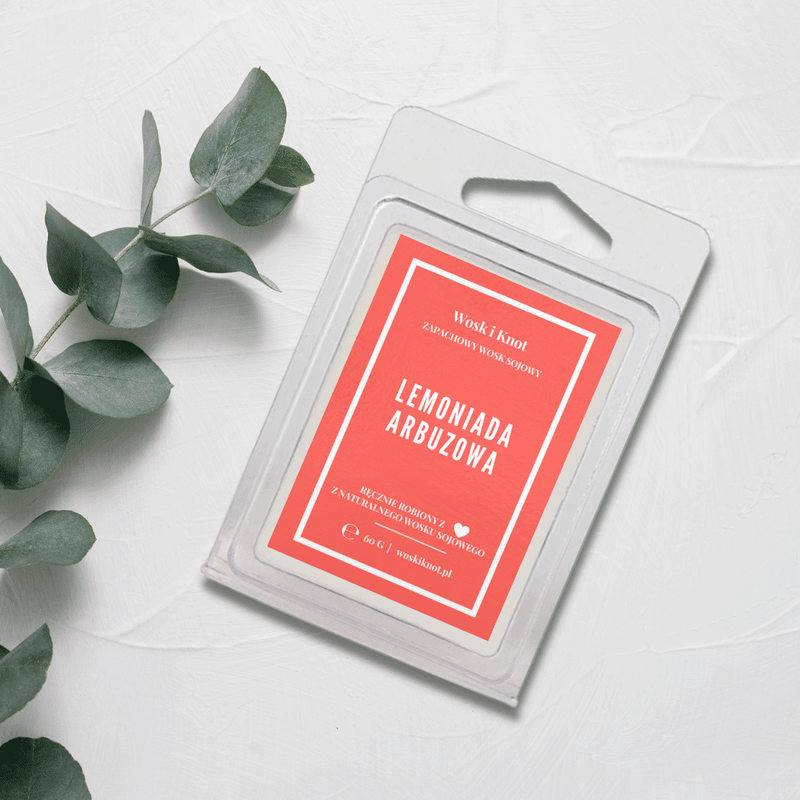 Wosk zapachowy sojowy do kominka LEMONIADA ARBUZOWA