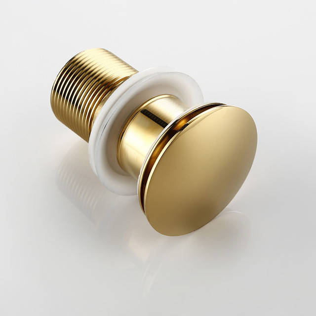 Syfon złoty+ korek click clack złoty bez przelewu