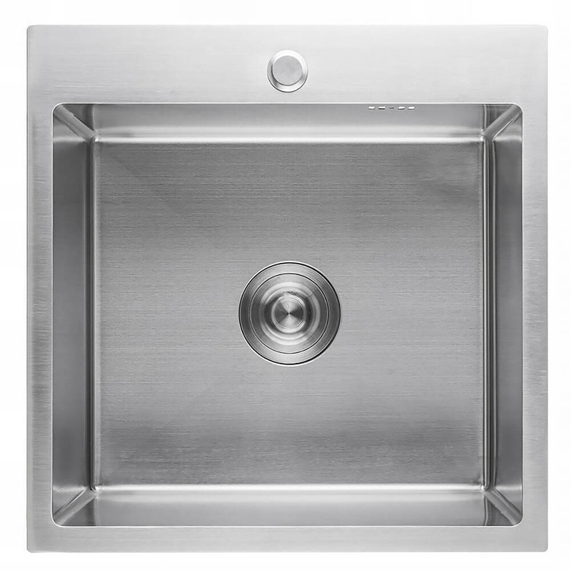 Zlewozmywak stalowy 46x45 inox + syfon GRATIS
