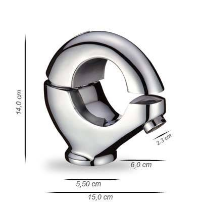 Bateria umywalkowa chromowana obrotowa ruchoma RING