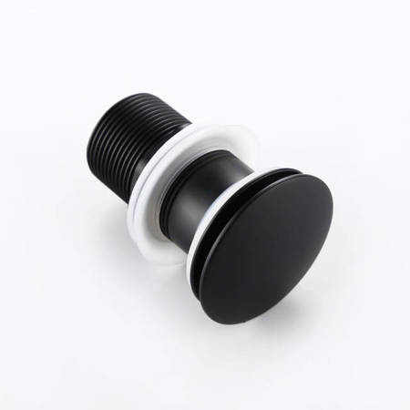 Syfon + korek click clack czarny bez przelewu