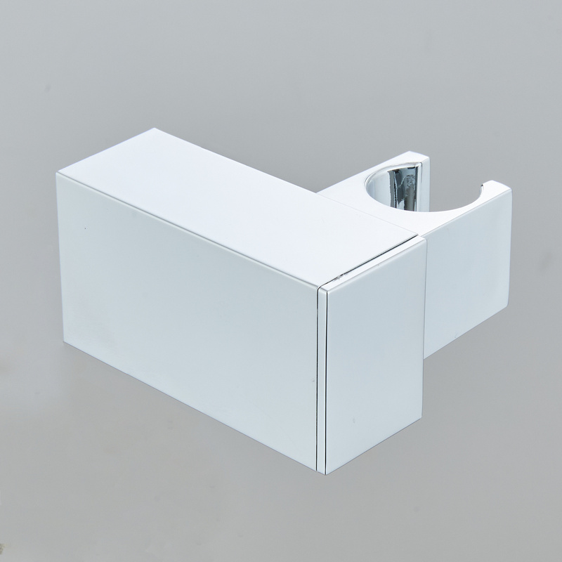 Uchwyt prysznicowy na słuchawkę natryskową ruchomy obrotowy kwadratowy chrom