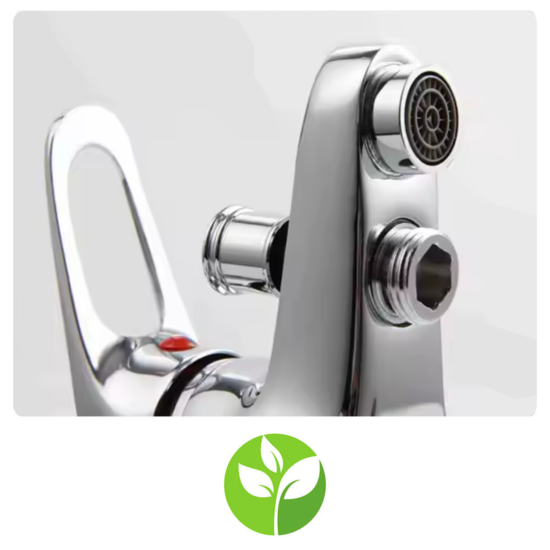 Bateria wannowa ścienna z zestawem natryskowym LUMA