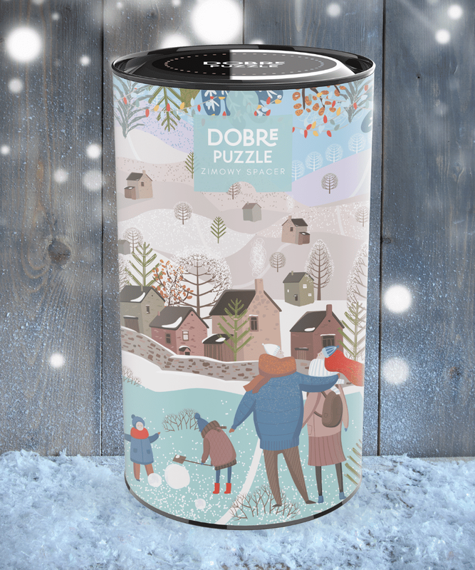 Puzzle 500el. Zimowy Spacer w tubie