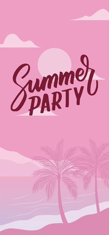 Ręcznik plażowy szybkoschnący z mikrofibry 70x140 SUMMER PARTY