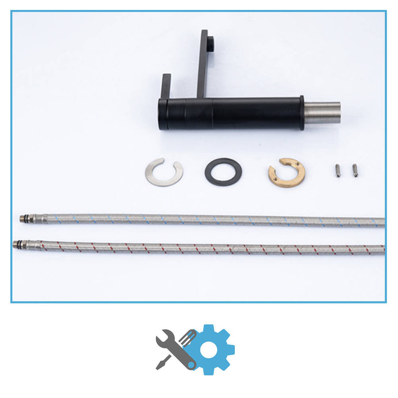 Bateria umywalkowa czarna EOL