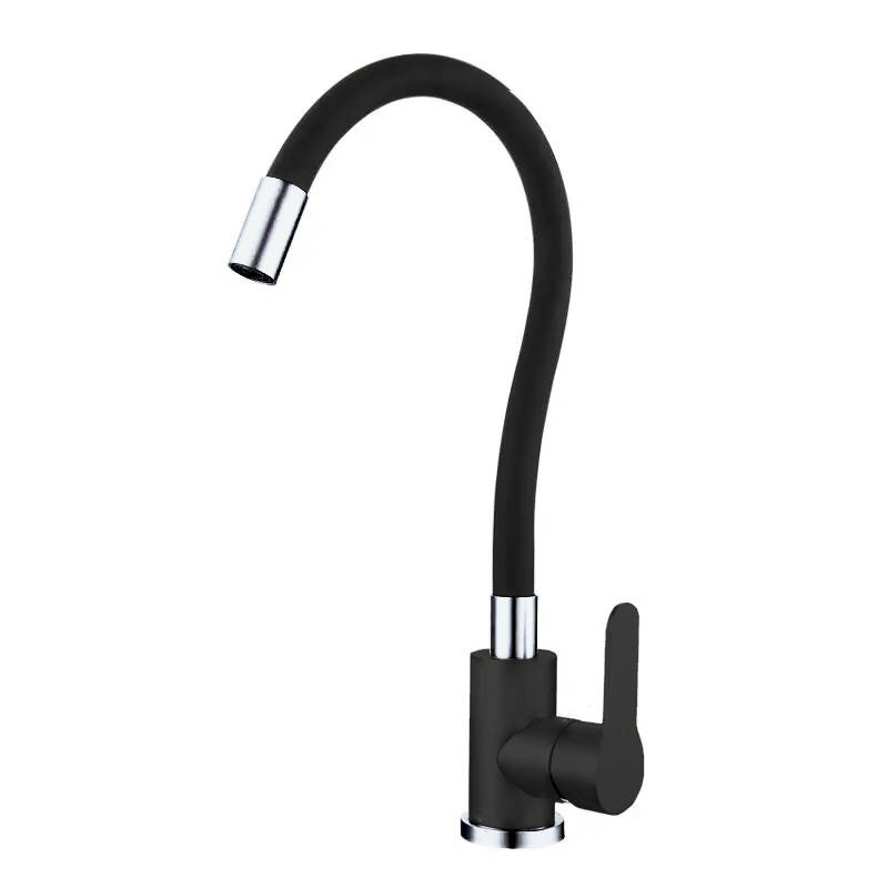 Bateria kuchenna wysoka flex elastyczna PEREA czarna - chrom