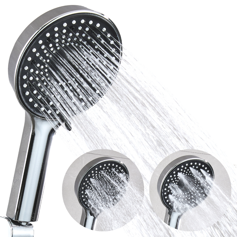 Zestaw prysznicowy deszczownica + słuchawka ALIEN chrom black