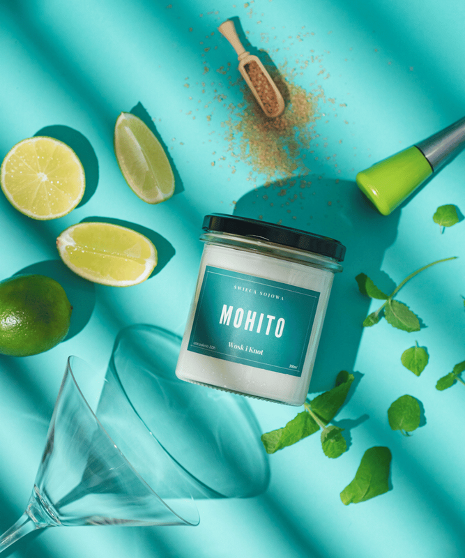 Świeca sojowa zapachowa MOHITO 300ml