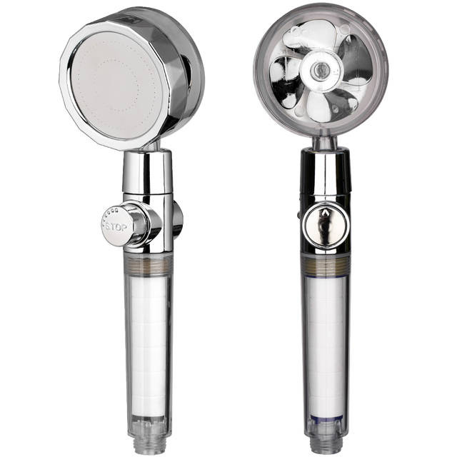 Słuchawka prysznicowa TURBO EKO z turbiną wentylatorem CRYSTAL