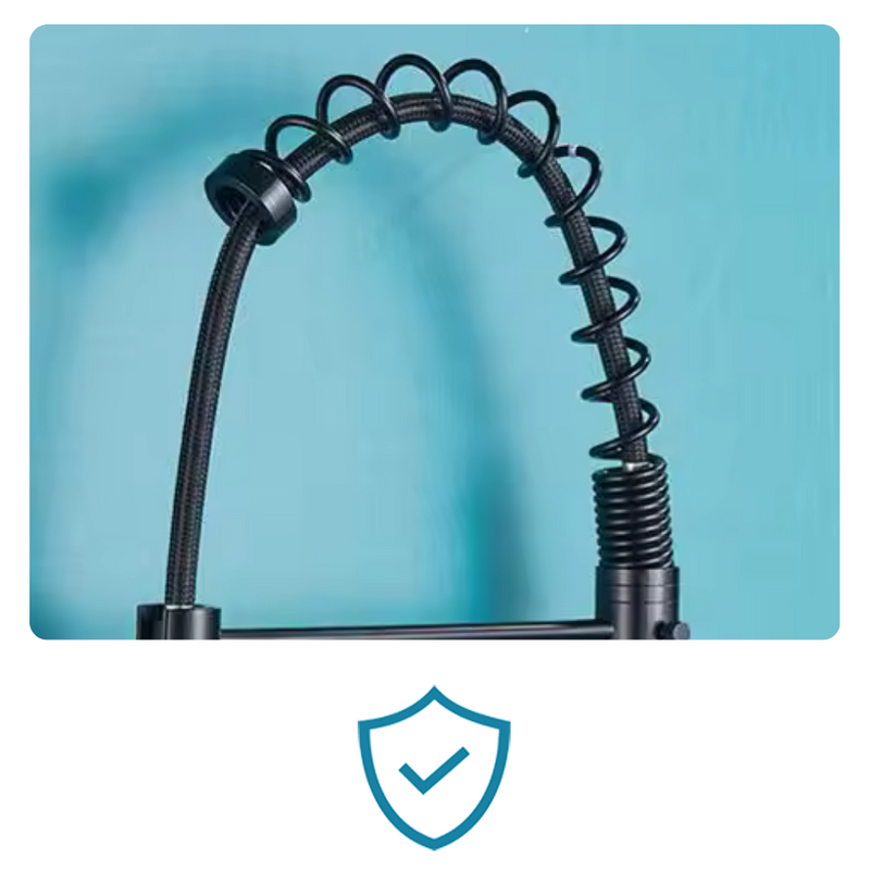 Bateria kuchenna ścienna wysoka restauracyjna wyciągana DUAL 2 BLACK