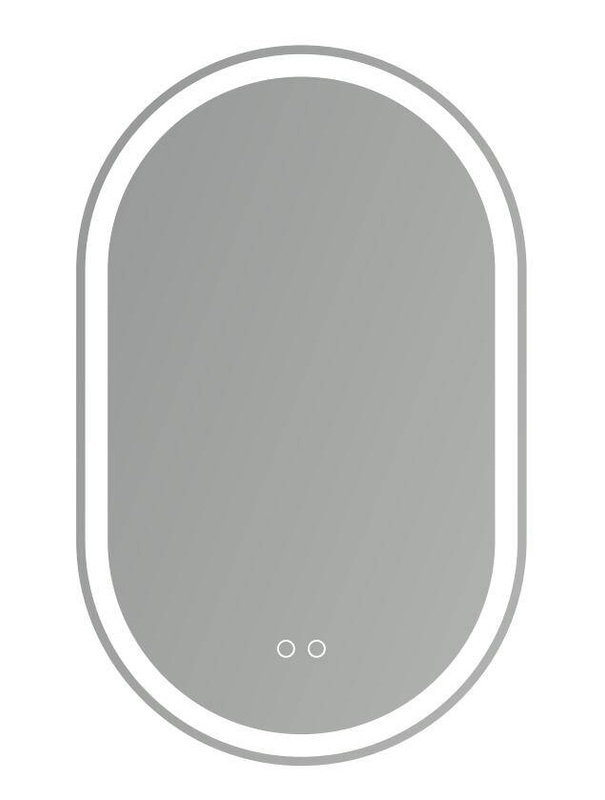 Lustro łazienkowe podświetlane LED 50x80 cm owalne J20