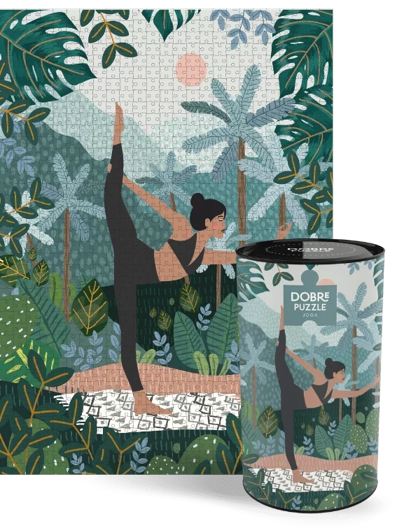 Puzzle 1000 elementów Joga w tubie