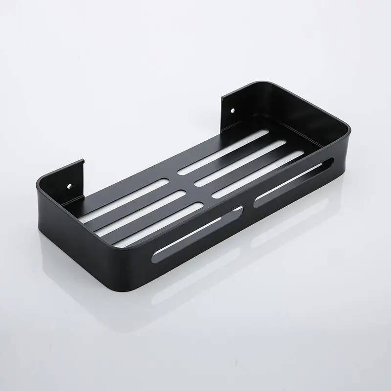 Półka łazienkowa wisząca czarna LOFT