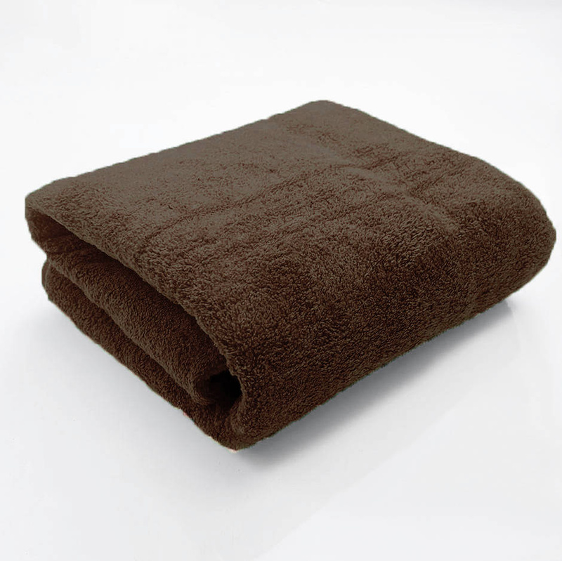 Ręcznik kąpielowy MIKRO brązowy z mikrofibry 50x100 szybkoschnący