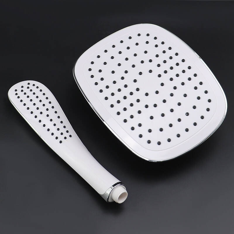 Zestaw prysznicowy deszczownica + słuchawka OPAL white